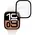 Bizon Glass Watch Edge Hybrid Apple Watch 10 42 mm black