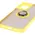 Bizon Case Hybrid Ring Motorola Moto G35 5G smoky with a yellow frame