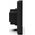 Tech Przewodowy regulator ST-293z v3 czarny, pokojowy dwustanowy zasilany 230V szklany podtynkowy