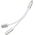 Adapter USB Partner Tele.com Lightning - Jack 3.5mm + Lightning Srebrny  (5901737400680)