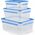 Emsa Emsa Food Clip&Close 508567 3p Σετ διάφανο/μπλε 6449906 4009049303376