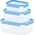 Emsa Emsa Food Clip&Close 508567 3p Σετ διάφανο/μπλε 6449906 4009049303376