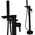 Bateria wannowa Sourcing FREESTANDING BATH MIXER GLAMOUR BLACK