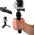 Hurtel Uchwyt z mini statywem do kamer sportowych GoPro SJCAM czarny uniwersalny
