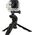 Hurtel Uchwyt z mini statywem do kamer sportowych GoPro SJCAM czarny uniwersalny