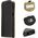 Kabura SAMSUNG GALAXY M21 Pionowa Rubber etui z klapką czarne