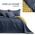 AmeliaHome Narzuta pikowana SOFTA, Granatowy+miodowy, Mikrofibra, 240x260 cm, Ameliahome