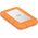 Dysk zewnętrzny SSD LaCie Rugged Mini 2TB Srebrno-pomarańczowy (STMF2000400)