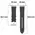 Bizon Strap Watch Casual Apple Watch 44/45/46/49mm black