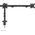 Neomounts DS60-600BL3 uchwyt / stojak do monitorów 68,6 cm (27") Biurko Czarny