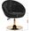 Activeshop 4Rico fotel obrotowy QS-BL12G aksamit czarny