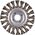 Συρμάτινη βούρτσα Rhodius Flat spin 125x22,23 mm. ΡΟΔΟΣ 14415123 4011890074817