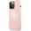 Guess Guess GUHCP13XLS4GWPI iPhone 13 Pro Max 6,7" różowy/pink hard case Silicone 4G Logo