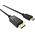 Vision VISION Professional εγκατάσταση staugliches Καλώδιο DisplayPort zu HDMI - 30 JAHRE GARANTIE - 4K 60 Hz - DP v1.3 - Gold-Steckverbinder - HDMI 2.0 unterstutzt Hotplug - DP (M) zu HDMI (M) - Aussendures -1.AWmes - Σβαρτς 13354378 4911607000002