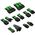 Kolink Kolink Core Pro Braided Cable Extension Kit 12V-2x6 Type 1 - Venom Green 13338815 5999094005778