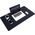 Skriveunderlag  KOZO 90x43cm sort/sort