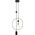 Lampa wisząca Italux Lampa wisząca Trosti PND-428892-BK Italux do salonu koło czarne