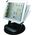Stojak pod tablet, obrotowy, czarny
