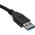 Kabel USB Logo USB-A - USB-A 1.8 m Czarny