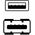 Kabel USB Logo USB-A - USB-A 5 m Biały (15852)