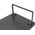 Powerton Podstawa pod monitor, łatwy montaż, miejsce na klawiaturę, czarny, metal / płyta mdf, 20 kg nośność, Powerton, ergo