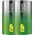 GP Bateria alkaliczna, LR20, LR20, 1.5V, GP, Folia, 2-pack, SUPER, ogniwo format D
