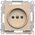 Kontakt-Simon Kontakt-Simon 55 TG1CZ.01/144 πρίζα χωρίς γείωση, με παντζούρια, μονάδα 16 A, 250V~, ταχυσυνδέσμους, σαμπανιζέ ματ 14105069 5902787884741