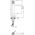 Washbasin faucet INVENA GABRO PLUS, high, chrome, with marble handle