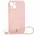 Bizon Case Silicone Magnetic Apple iPhone 15 light pink