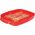 Sistema Sistema Facile Bacon, Blanc/Rouge, 28,7 x 21,9 x 7 cm 13939289 9414202011435
