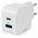Deltaco USB-C μίνι φορτιστής sieninis įkroviklis DELTACO 1x USB-C, PD 20 W, baltas / USBC-AC150 13432088 7333048057655