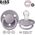 Σαλιάρες BIBS DE LUX FOSSIL GREY Πιπίλα σιλικόνης ONE SIZE 11460987 5713795236893