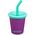 Klean Kanteen Kid Kanteen Kid Steel Cup (Kid Straw Lid), 296ml/10oz, Sparkling Grape