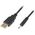 Kabel USB Blow USB-A - DC 0.7 x 2.5 mm 1.5 m Czarny (66-079)