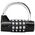 Sports Equipment RW19D BLOKADA ROWEROWA ZAPIĘCIE SZYFR STAL CZARNY