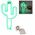 Lampa stołowa Aptel ZD79 LAMPA NEONOWA LED ŚCIENNA USB KAKTUS ZIELONA