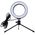 Lampa pierścieniowa Aptel  LED USB + Tripod barwa światła biała ZD67B