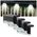 Aptel ZESTAW LAMP SOLARNYCH Schodowych 4 Lampy LED IP65 czarne ZD53C