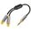 Kabel Blow Jack 3.5mm - RCA (Cinch) x2 Brak danych czarny (91-240#)