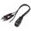 SpeaKa Professional SP-7869832 Phono / DIN-tilslutning Audio Y-adapter [1x DIN-bøsning 5-pol. - 2x Cinch-stik] Sort