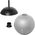 Lampa wisząca Orno LARA 1P, lampa wisząca, E27  max. 60W, czarna