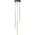 Lampa wisząca Orno TABUNG 3P, lampa wisząca, G9  max.6W, złota