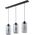 Lampa wisząca Orno LAZIO 3P, lampa wisząca, E27  max.15W, czarna