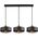 Lampa wisząca Orno CHIRO lampa wisząca, moc max. 3x60W, E27, czarna