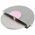 Aptel Okrągły NÓŻ do Pizzy Krojenie Pizzy na slajsy 8,5cm szaro-różowy AG680B