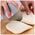 Aptel Okrągły NÓŻ do Pizzy Krojenie Pizzy na slajsy 8,5cm szaro-różowy AG680B