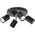 Lampa sufitowa Orno Rino SP 4, oprawa ścienno-sufitowa, GU10 max. 4x50W, IP20, czarna