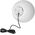 Kinkiet Orno LUNA S oprawa ogrodowa kula 1xE27, 1x40W, IP44, biała, ? 300