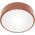 Lampa sufitowa Orno OVO plafon 3xE27 z mikrofalowym czujnikiem ruchu, 3x24W, miedziana stal, klosz szklany matowy, IP20, ? 400
