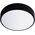 Lampa sufitowa Orno OVO plafon 3xE27, 3x24W, czarna stal, klosz plastikowy matowy, IP54, ? 400